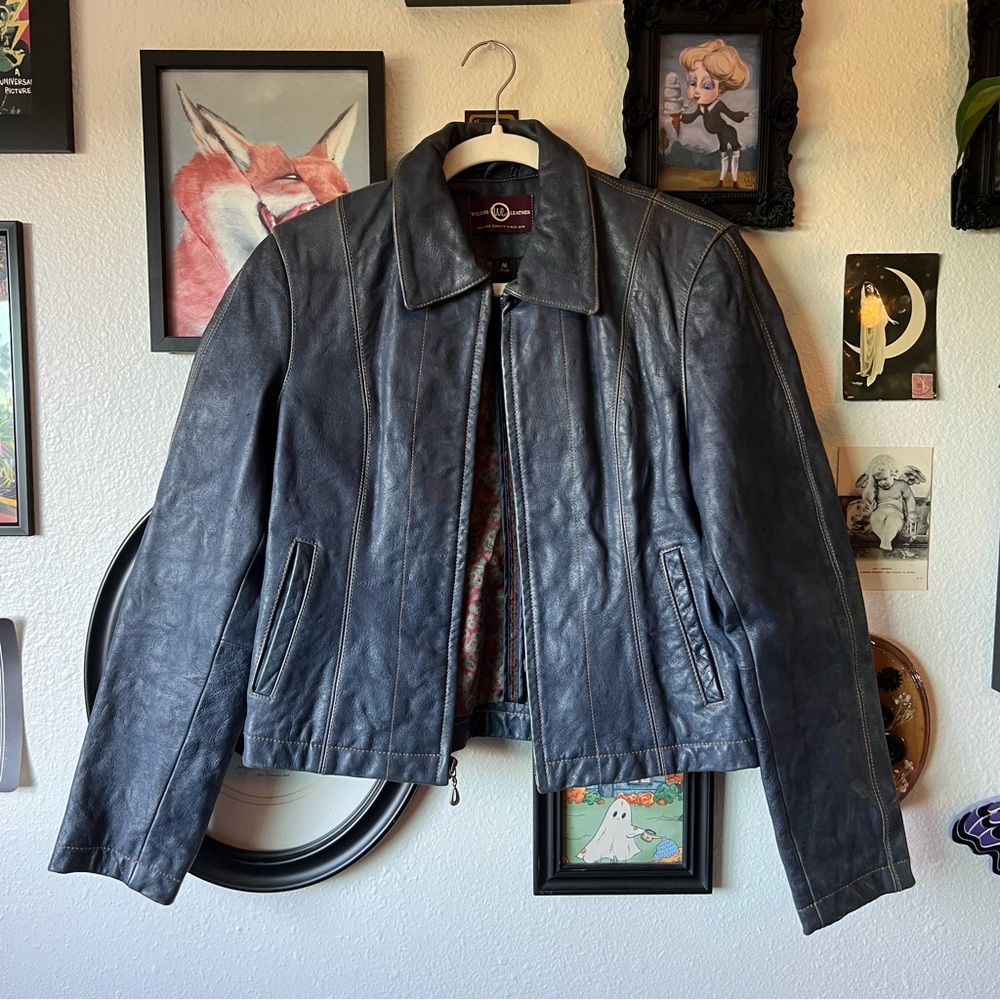 vintage y2k wilsons leather jacket